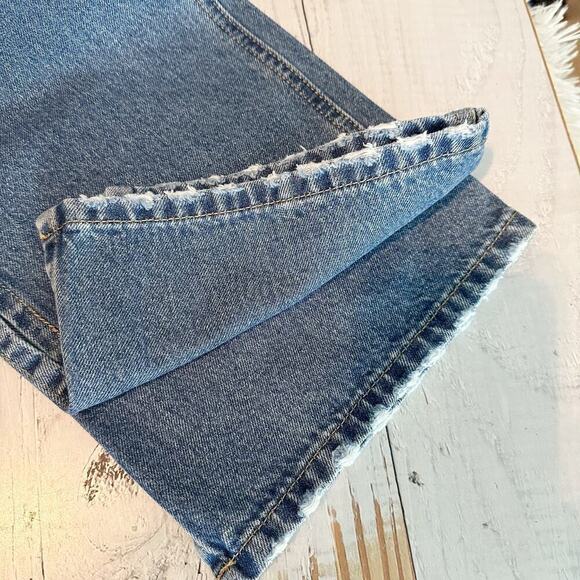 VIGOSS High Waisted Split Hem Straight Ace Jeans Medium Wash Size 30 - Picture 13 of 14